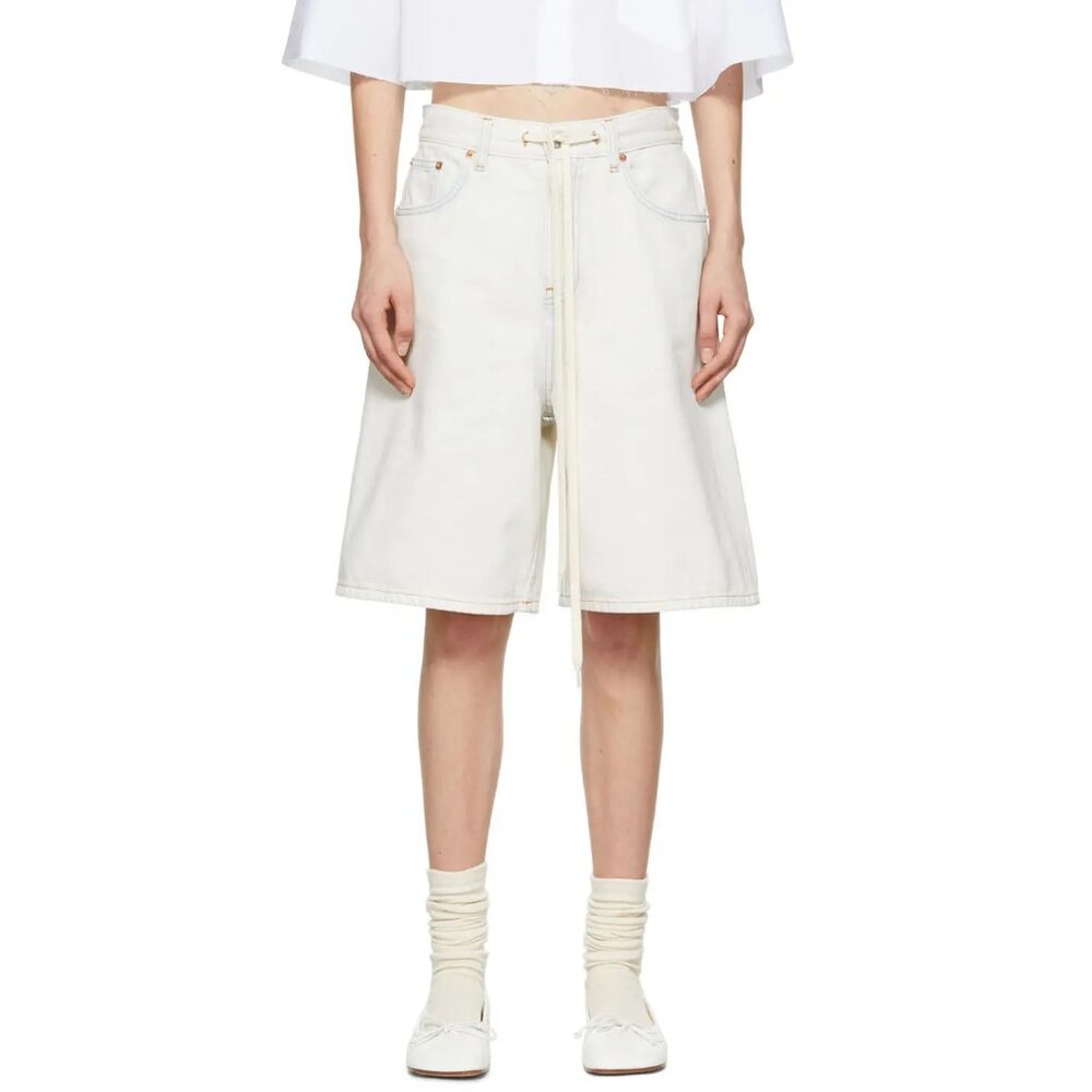 NWOT MM6 Maison Margiela Oversized Denim Shorts, IT 44 / US 30